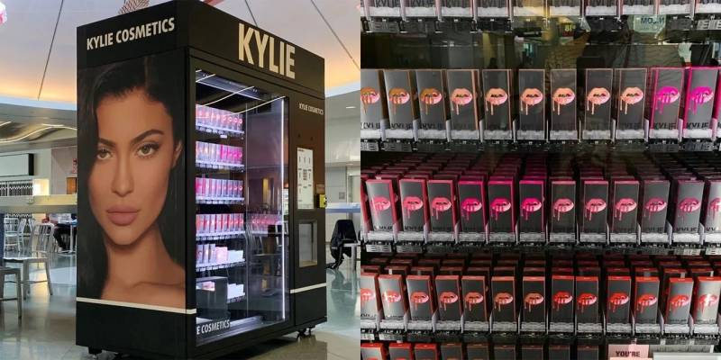 Qui fabrique les distributeurs automatiques de produits cosmétiques de Kylie Jenner ? Partout en France et dans le monde MAGEX SRL